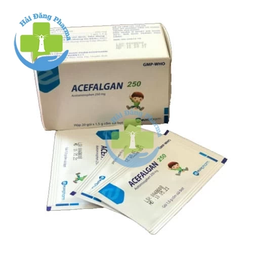 Acefalgan 250 - Hộp 20 gói x 1,5 gam