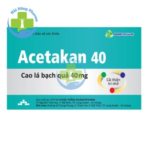 Acetakan 40mg Agimexpharm