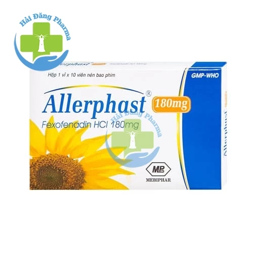 Allerphast 180mg - Hộp 01 vỉ x 10 viên