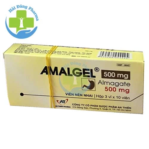 Amalgel 500mg - Hộp 3 vỉ x 10 viên