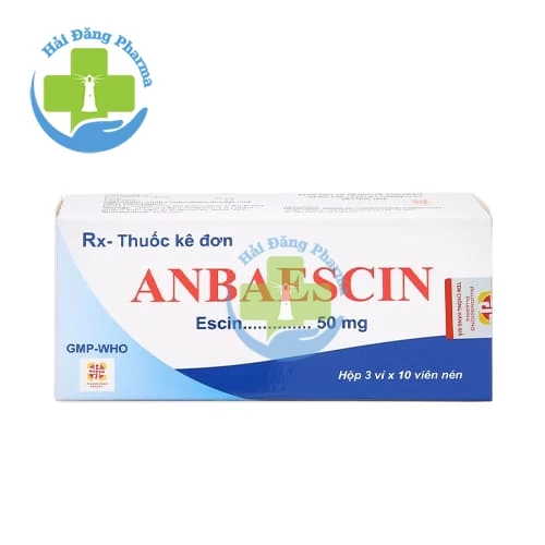 Anbaescin - Hộp 3 vỉ x 10 viên