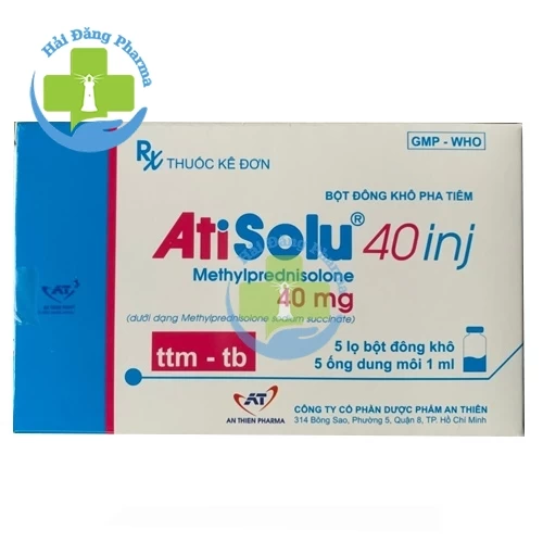 Atisolu 40 inj - Methylprednisolon 40mg An Thiên