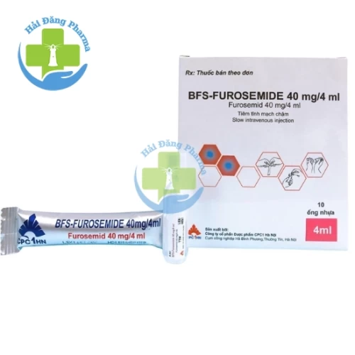 Bfs furosemide 40mg/4ml - Hộp 5 vỉ x 2 túi nhôm
