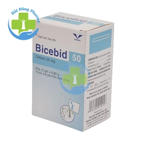 Bicebid 50 - Hộp 12 gói, 20 gói x 0,85g