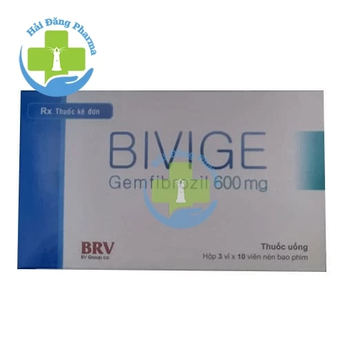 Bivige - Hộp 3 vỉ, 6 vỉ (nhôm-PVC hoặc nhôm-nhôm) x 10 viên