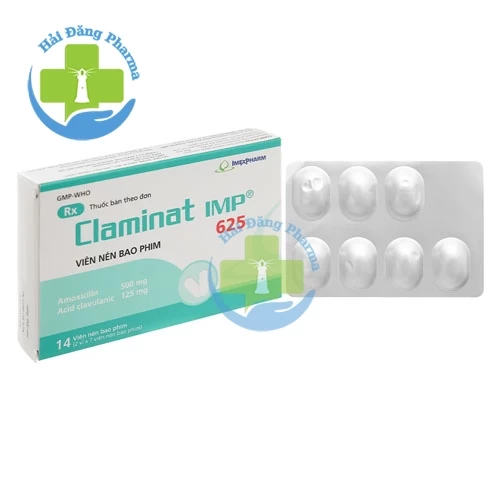 Claminat imp 625 - Hộp 2 vỉ x 7 viên