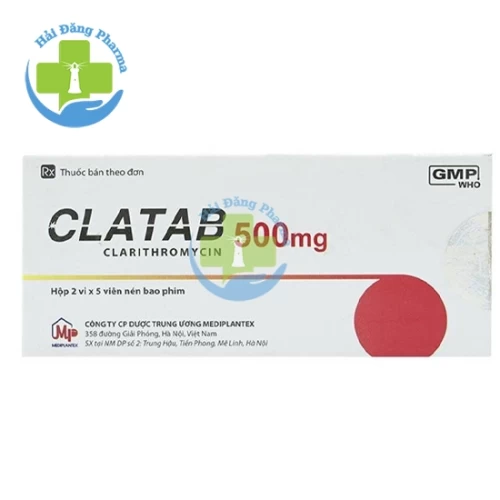 Clatab 500mg - Clarithromycin Mediplantex