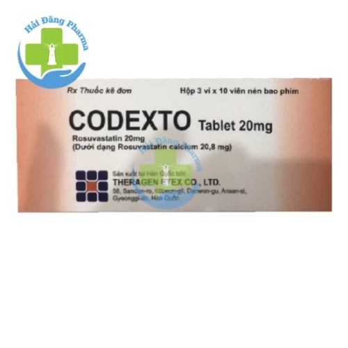 Codexto Tab - Rosuvastatin 20mg Theragen Etex