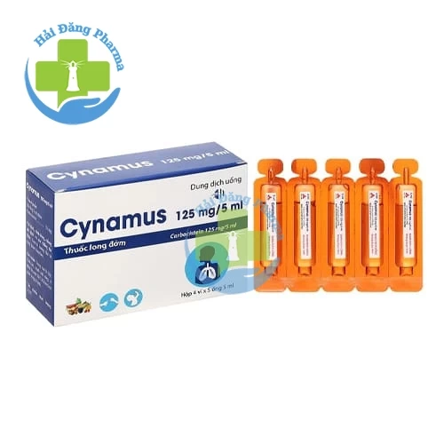Cynamus 125mg/5ml -  Hộp 4 vỉ x 5 ống