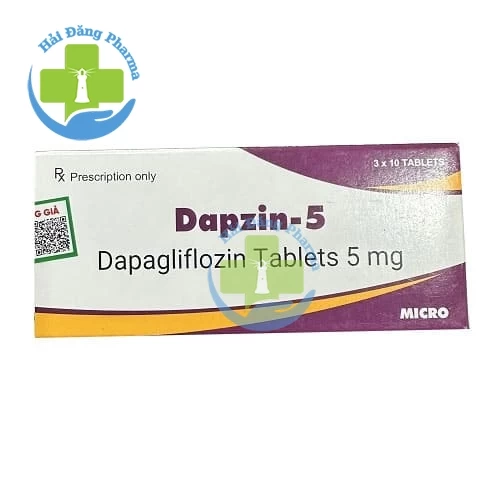 Dapzin-5 Hộp 3 vỉ x 10 viên