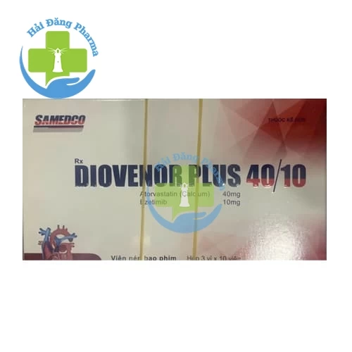 Diovenor Plus 40/10 - Hộp 3 vỉ x 10 viên