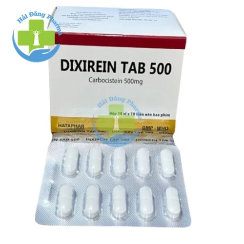 Dixirein Tab 500 - Hộp 10 vỉ x 10 viên