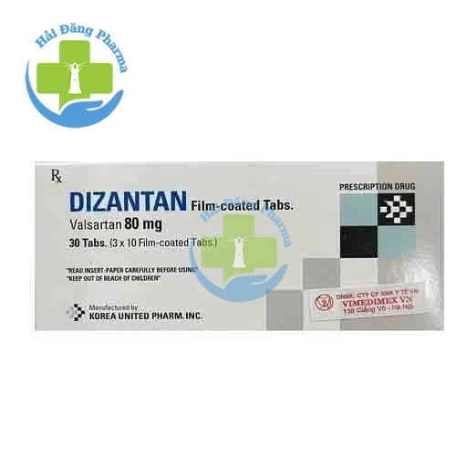 Dizantan - Valsartan 80mg Korea United Pharm