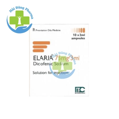 Elaria 75mg/3ml - Hộp chứa 2 vỉ x 5 ống