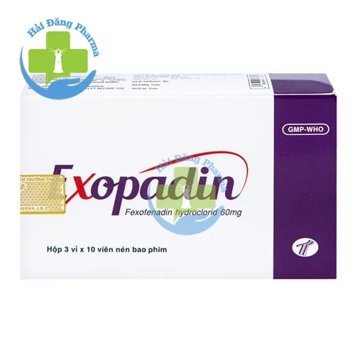 Exopadin Hộp 2 vỉ x 10 viên