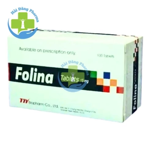 Folina Tablets 15mg - Hộp 10 vỉ x 10 viên