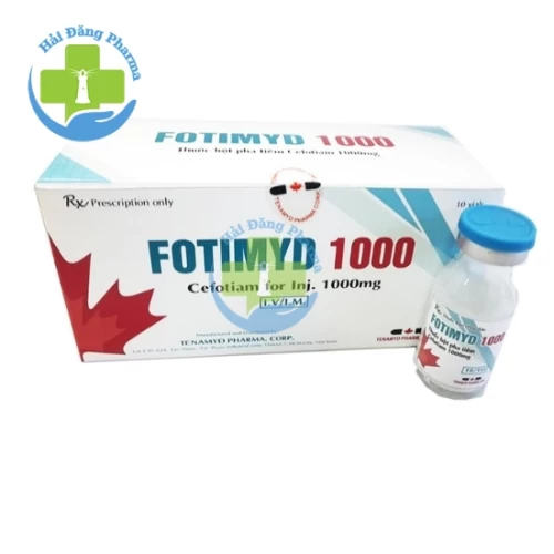 Fotimyd 1000 - Hộp 1 lọ kèm ống nước cất pha tiêm