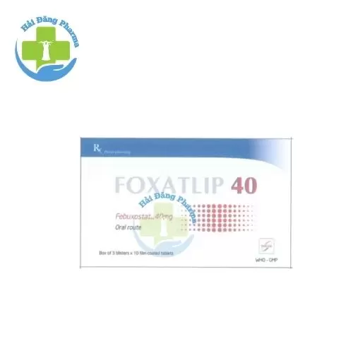Foxatlip 40mg - Febuxostat Đông Nam