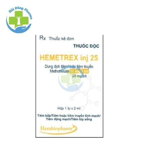 Hemetrex Inj 25 - Methotrexate Hera