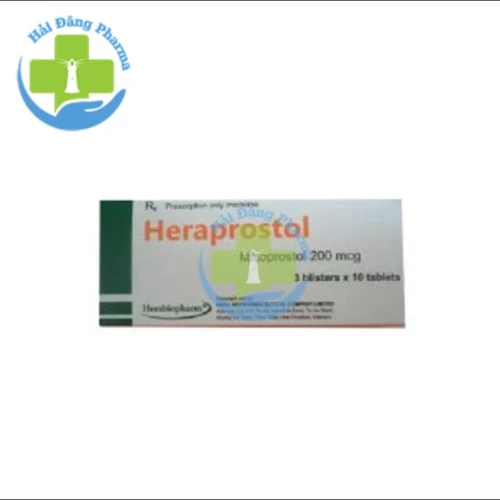 Heraprostol 200mcg - Hộp 3 vỉ x 10 viên.