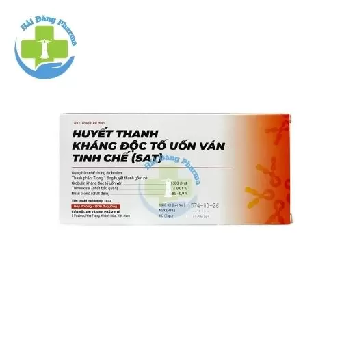 Huyết thanh kháng độc tố uốn ván tinh chế (SAT) - IVAC