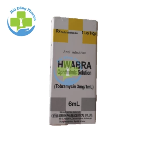 Hwabra Ophthalmic solution 18mg/6ml - Tobramycin Reyon Pharma