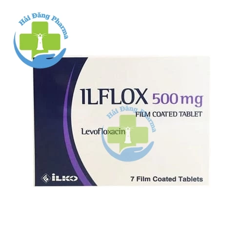 Ilflox 500mg - Hộp 1 vỉ x 7 viên