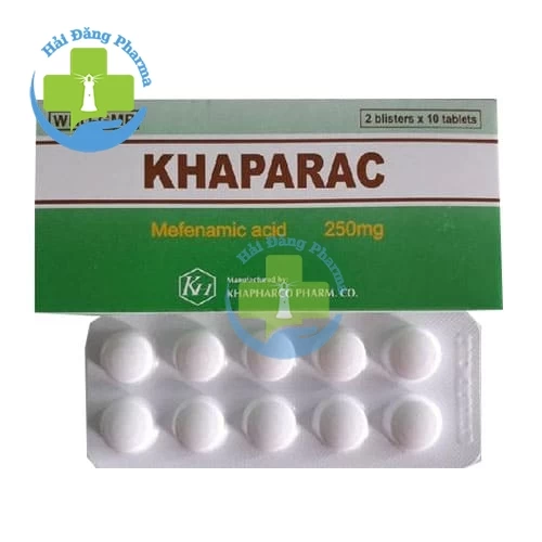 Khaparac 250mg - Hộp 10 vỉ x 10 viên