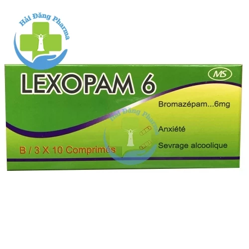 Lexopam 6 - Hộp 3 vỉ x 10 viên