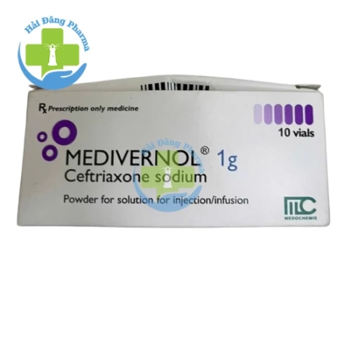 Medivernol 1g - Ceftriaxone Medochemie
