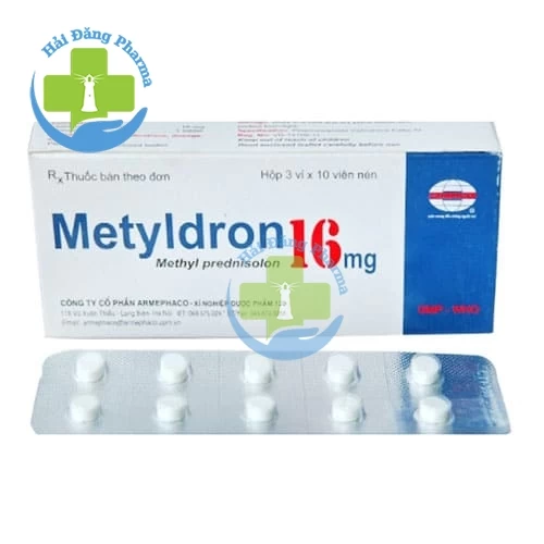 Metyldron 16mg - Hộp 10 vỉ x 10 viên nén