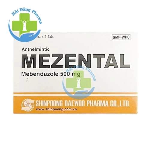 Mezental - Hộp 1 vỉ x 1 viên