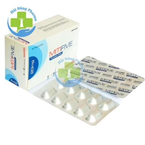 Mitifive - Hộp 3 vỉ, 6 vỉ x 10 viên