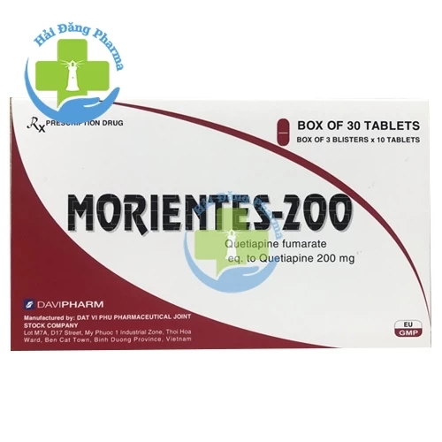 Morientes 200mg - Quetiapin Davipharm