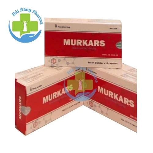 Murkars - Hộp 1 vỉ x 10 viên, hộp 2 vỉ x 10 viên