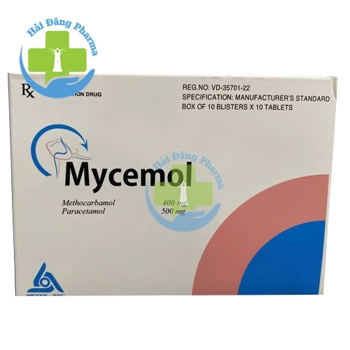 Mycemol - Hộp 3 vỉ, 10 vỉ x 10 viên