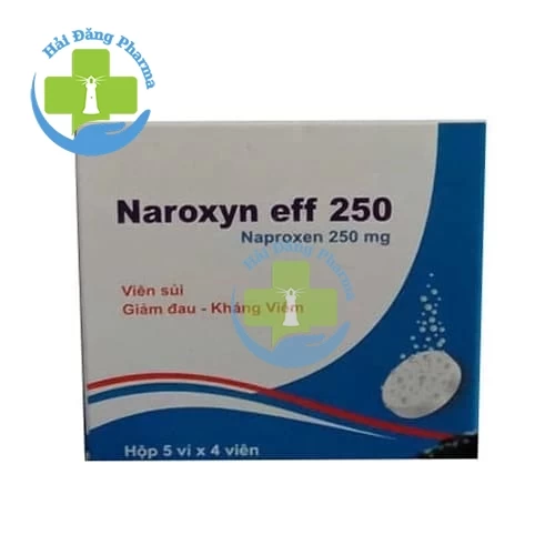 Naroxyn Eff 250 - Hộp 5 vỉ x 4 viên