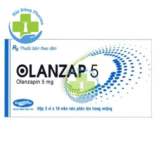 Olanzap 5 - Hộp 3 vỉ x 10 viên