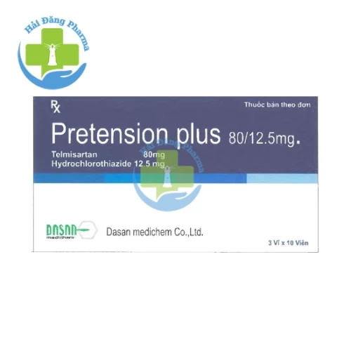 Pretension Plus 80/12.5mg Dasan Pharma