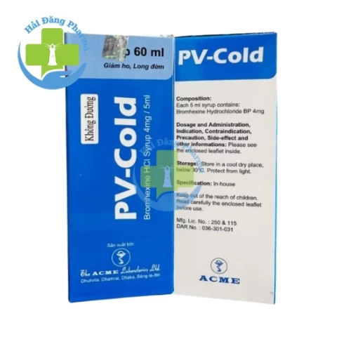 PV-Cold syrup - Bromhexin 4mg The Acme