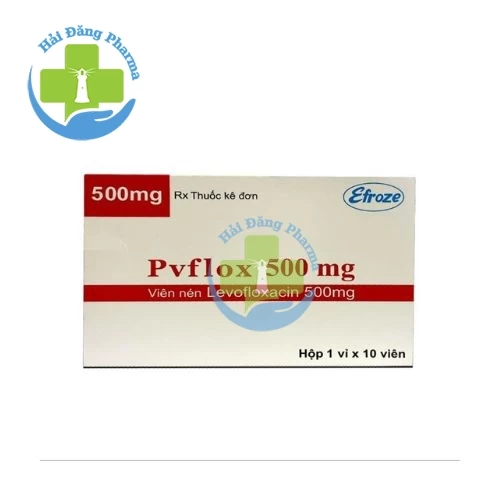 Pvflox 500mg - Hộp 2 vỉ x 10 viên