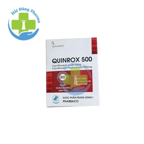 Quinrox 500 - Hộp 10 vỉ x 10 viên