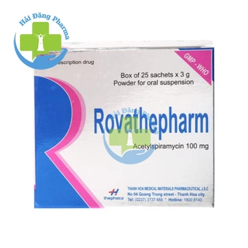 Rovathepharm 100 - Hộp 25 gói x 3g