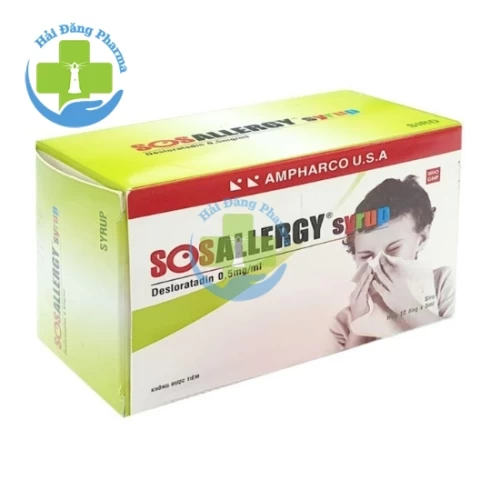 Sosallergy syrup - Desloratadin 1,25mg/2,5ml Ampharco