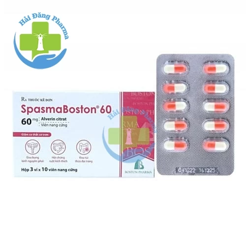 Spasmaboston 60 - Hộp 3 vỉ x 10 viên