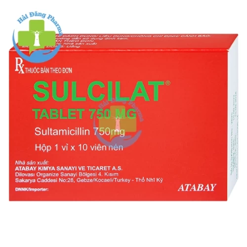 Sulcilat 750mg - Sultamicillin 750mg Atabay