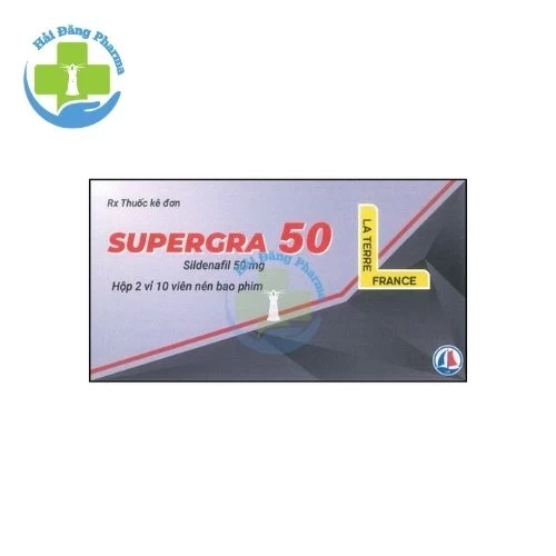 Supergra 50 - Sildenafil La Terre France