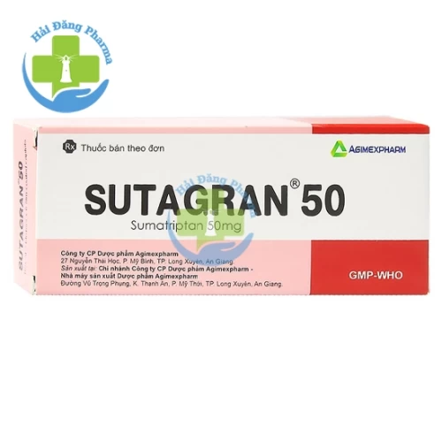 Sutagran 50 - Sumatriptan 50mg Agimexpharm