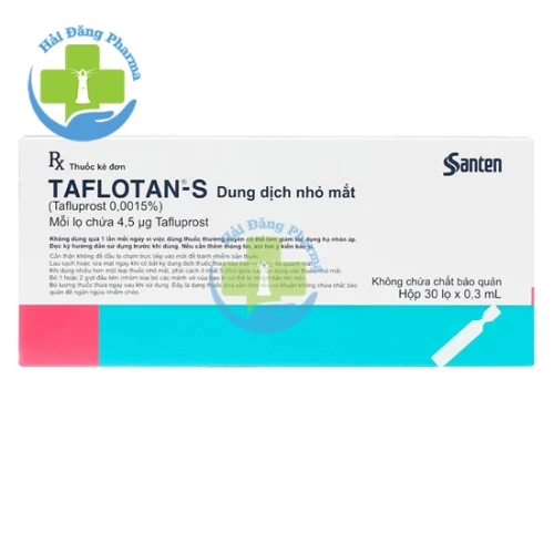 Taflotan-S - Tafluprost 4,5µg/0,3ml Santen Pharma