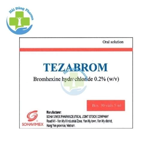 Tezabrom - Bromhexine 2% Soha Vimex
